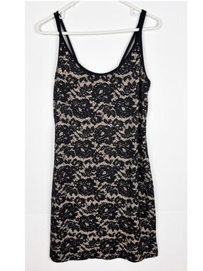 Grayse Kelly and Marie Gray Dress Size Medium Black Lace Beaded Mini Strappy